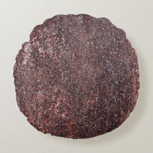 Metal vintage texture with scratches and cracksabs round cushion