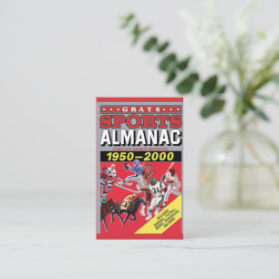 Metal Wall Art Sports Almanac Business Card