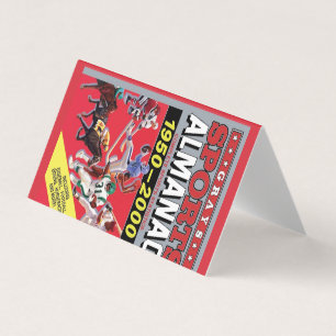 Metal Wall Art Sports Almanac Business Card