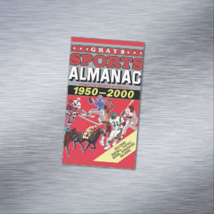 Metal Wall Art Sports Almanac Magnetic Business Card