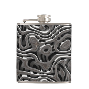 Metal Weave 4 wrapped Flask