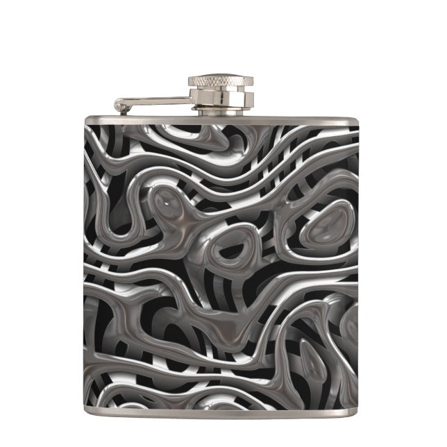 Metal Weave 4 wrapped Flask (Front)