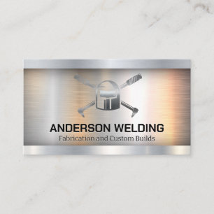 Metal Welder Logo Business Card