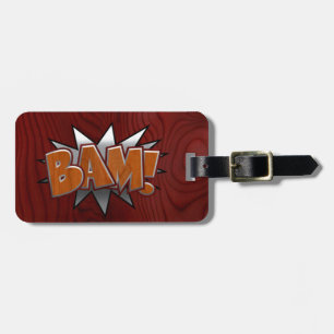 Metal-Wood-BAM! Luggage Tag