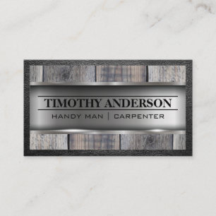 Metal Wood Building Material Leather Border Business Card
