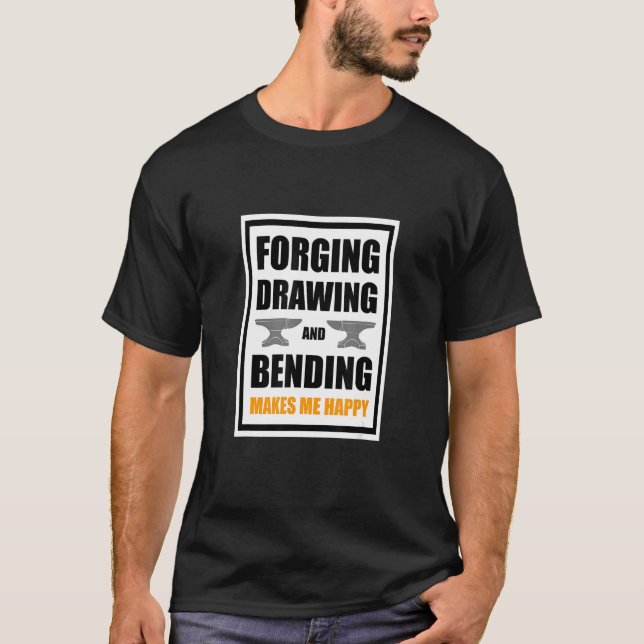 Metal Worker Blacksmith Forging 4 T-Shirt (Front)