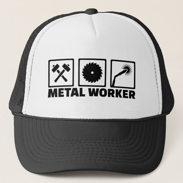 Metal worker trucker hat (Front)