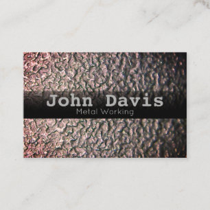 Metal Working business card