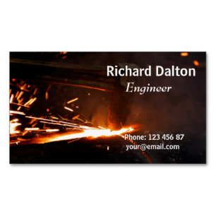 Metal works 	Magnetic business card