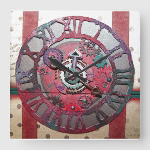"MetalFACE" Square Wall Clock