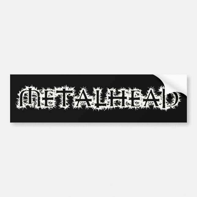 Metalhead Bumper Sticker (Front)