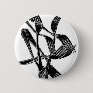 Metalic 6 Cm Round Badge