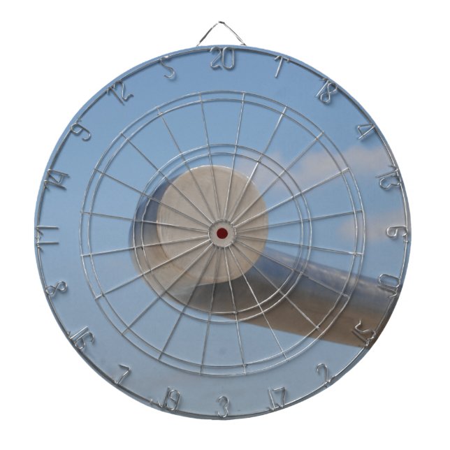 Metalic Blue Skies Dartboard (Front)