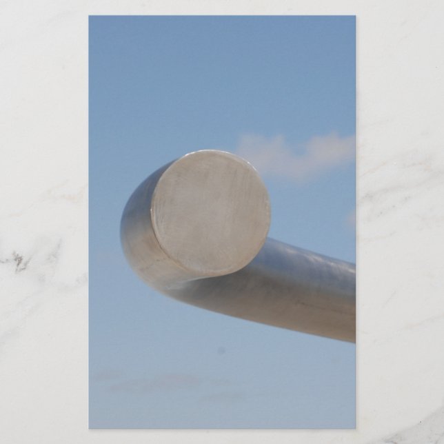 Metalic Blue Skies Stationery (Front)