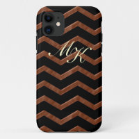 Metalic Bronze Zig Zag Pattern