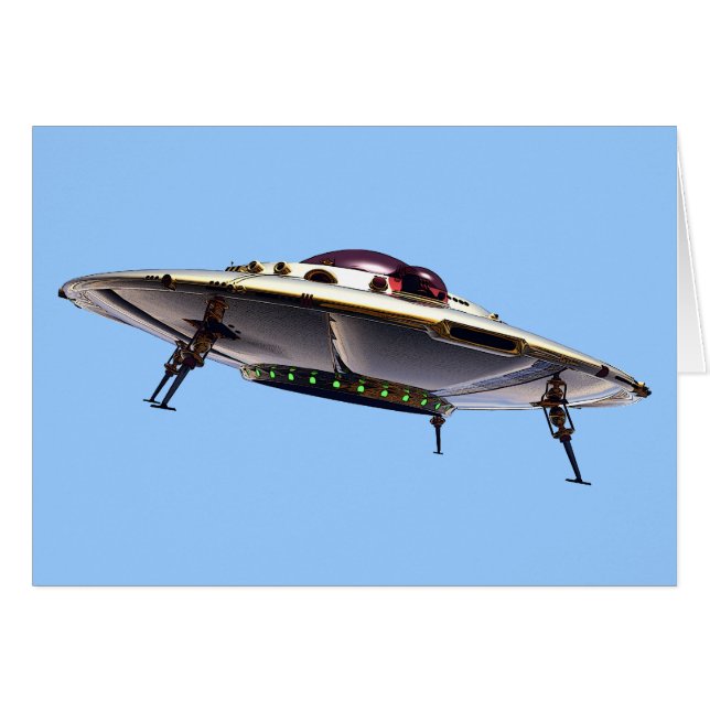 Metalic UFO Card (Front Horizontal)