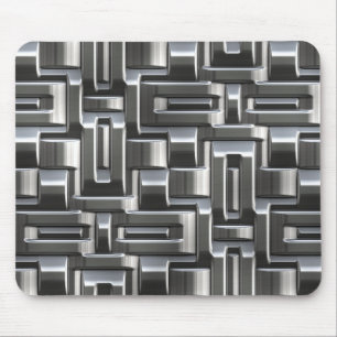 Metallic Abstract Weave Options 1A-1D Mousepad