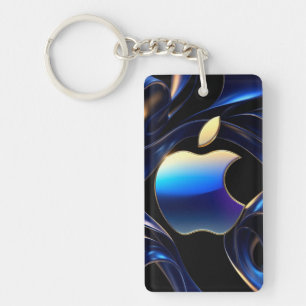 ✨ Metallic Apple Design For Modern Key Accessories Ring