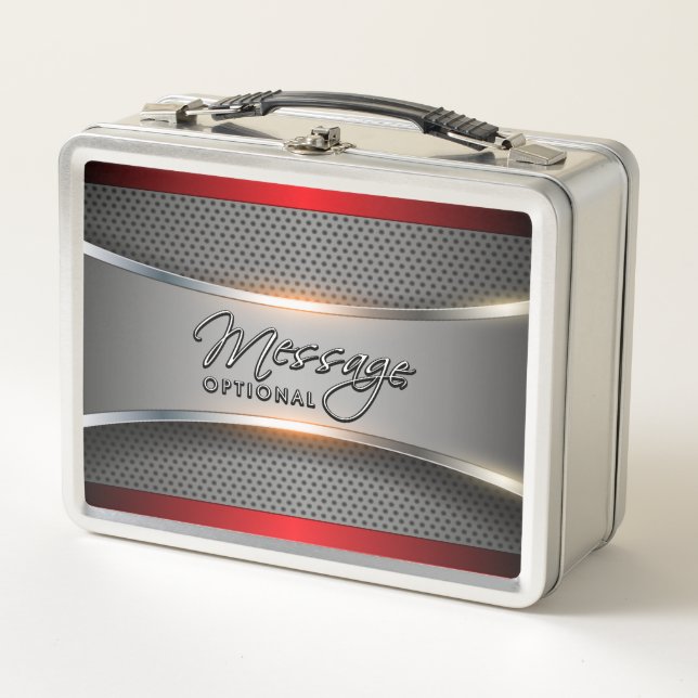 Metallic Background 3 Stainless Lunch Box (Front)