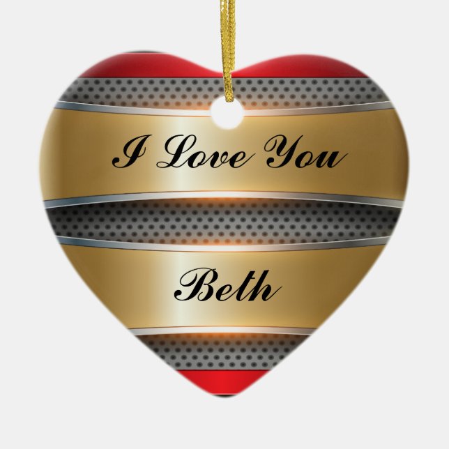 Metallic Background Art 4 Ornament (Front)