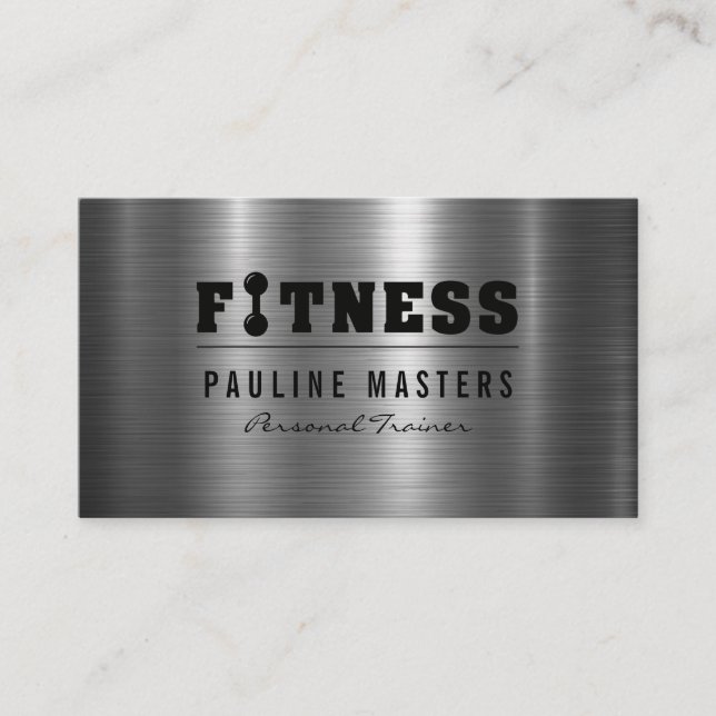 Metallic Background | Fitness Loyalty Card (Front)