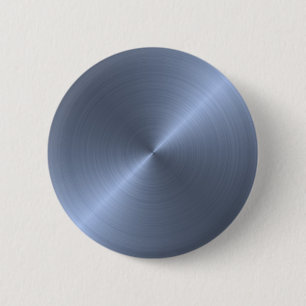 Metallic Blue 6 Cm Round Badge