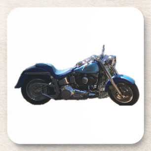 Metallic Blue Cruiser Style Moto Bike Father’s Day Coaster