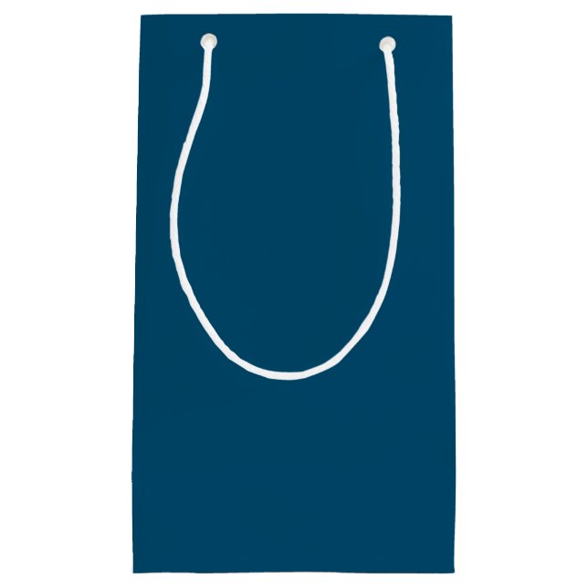 Metallic Blue,Slate Blue,Smalt Blue, Small Gift Bag (Front)