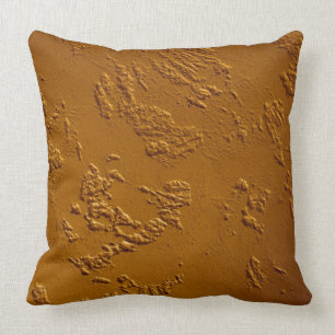 Metallic bronze cushion