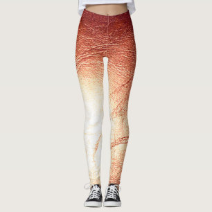 Metallic Bronze Leather Leggings Fun and Unique