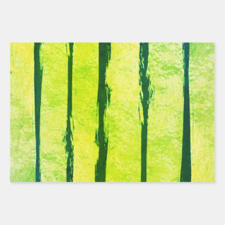 METALLIC Brush Stripe Wrapping Paper