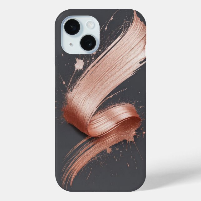 Metallic Brush Stroke Splatter Case-Mate iPhone Case (Back)