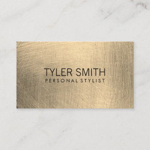 Metallic Brushed (Faux) Business Card