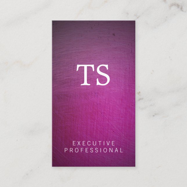 Metallic Brushed (glamour) Business Card (Front)