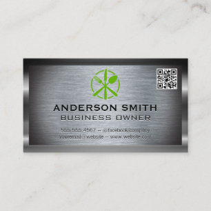 Metallic Brushed Kitchenware    QR Code  Business Card