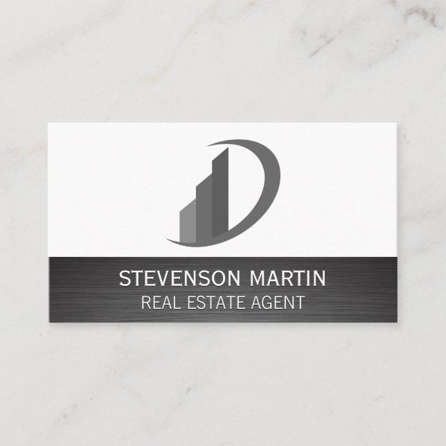 Metallic | Buildings Business Card (Front)