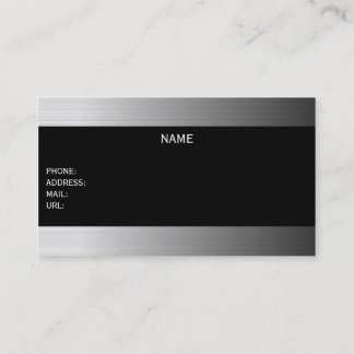 metallic businesscard business card