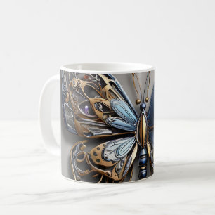 Metallic Butterfly Coffee Mug