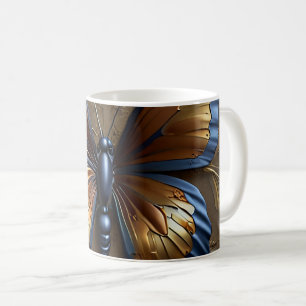 Metallic Butterfly Coffee Mug