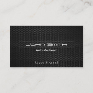 Metallic Carbon Fibre Pattern Business Card