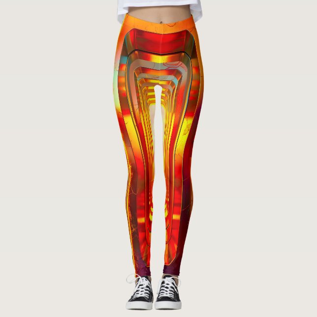 Metallic Celestial Sky Leggings (Front)
