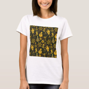 Metallic Christmas Collage T-Shirt