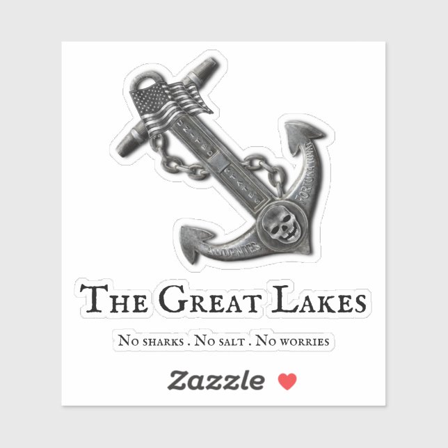 Metallic chrome anchor pirate nautical themed  (Sheet)