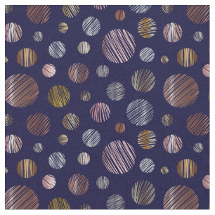 Metallic Circles Fabric