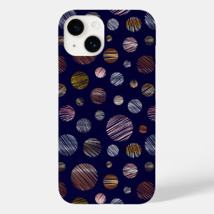 Metallic Circles Pattern Case-Mate iPhone 14 Case