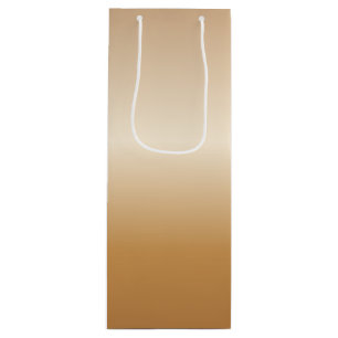 Metallic Copper Bells Wine Gift Bag