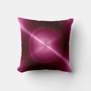 Metallic Dark Pink Stainless Steel Metal Look Cushion