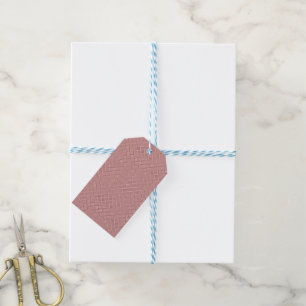 Metallic Diamond Patterns Gift Tags
