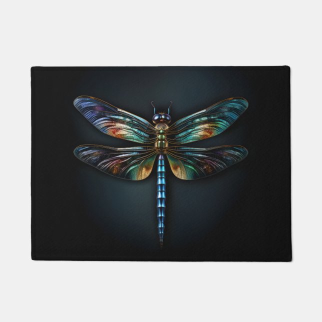 Metallic Dragonfly shirt Doormat (Front)