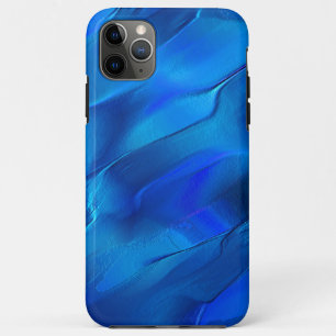 Metallic dunes in tones of vivid blue colour iPhone 11 pro max case